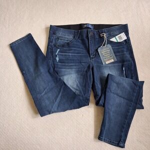 democracy "ab"solution skinny jeans women's 16 dark wash shaping denim stretch